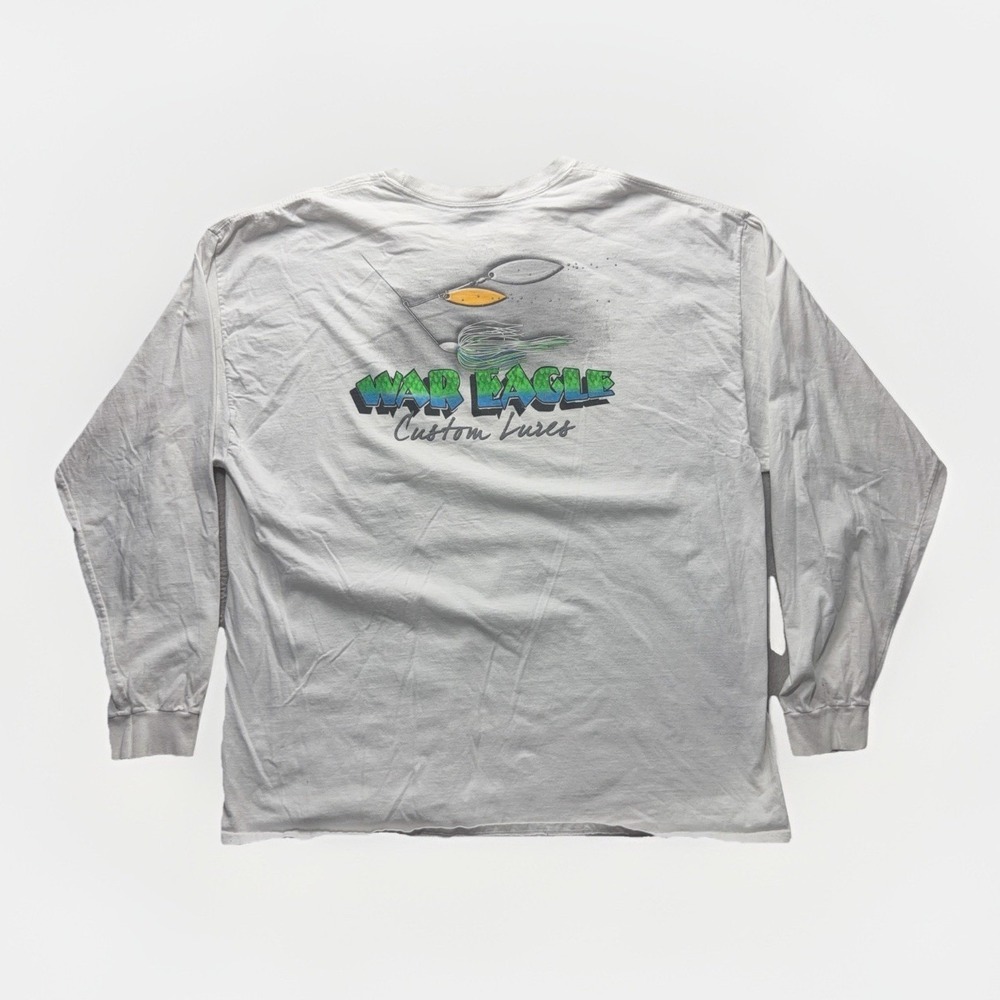 War Eagle Lures Bass Fishing Shirt Mens 3XL Long Sleeve Angler Outdoors Graphic